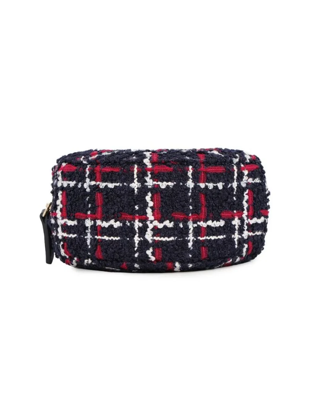 Chanel Chain Shoulder Bag 19 Quilted CC Logo Tweed